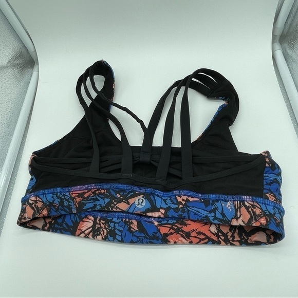 Lululemon Mini Paint Storm Harbor Blue Energy Bra (Exhale) - Picture 11 of 12